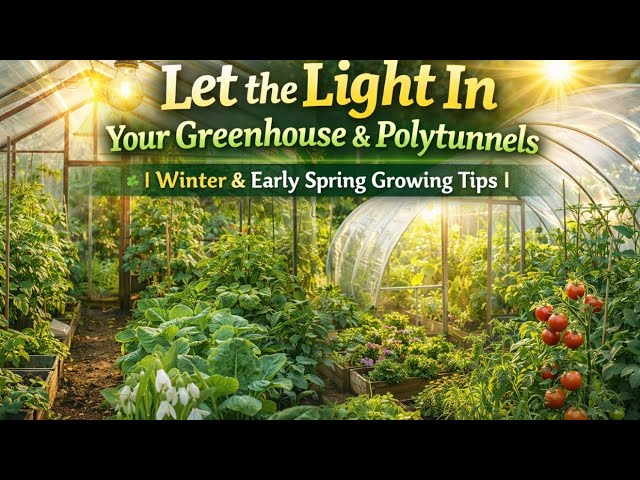 Video thumbnail for 🎥 ✅ 🌞 Let the Light In Your Greenhouse & Polytunnels 🌿 | Winter & Early Spring Growing Tips