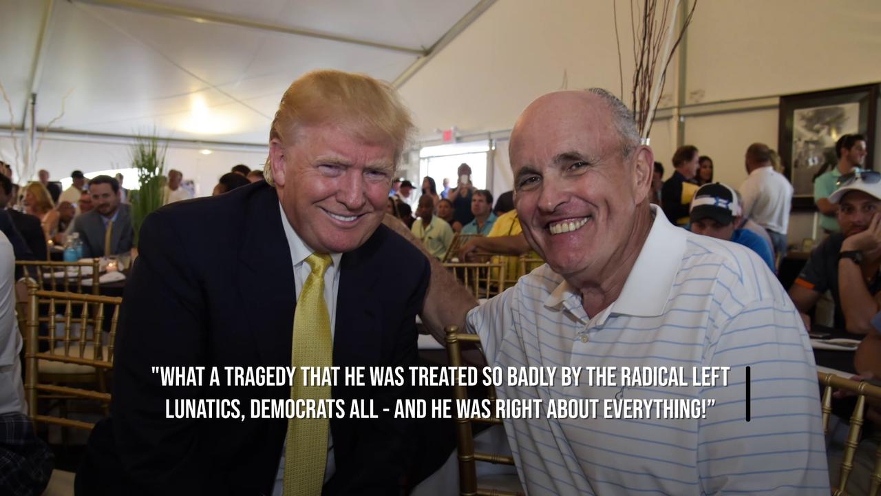 Video thumbnail for Rudy Giuliani Hospitalized In Critical Condition.