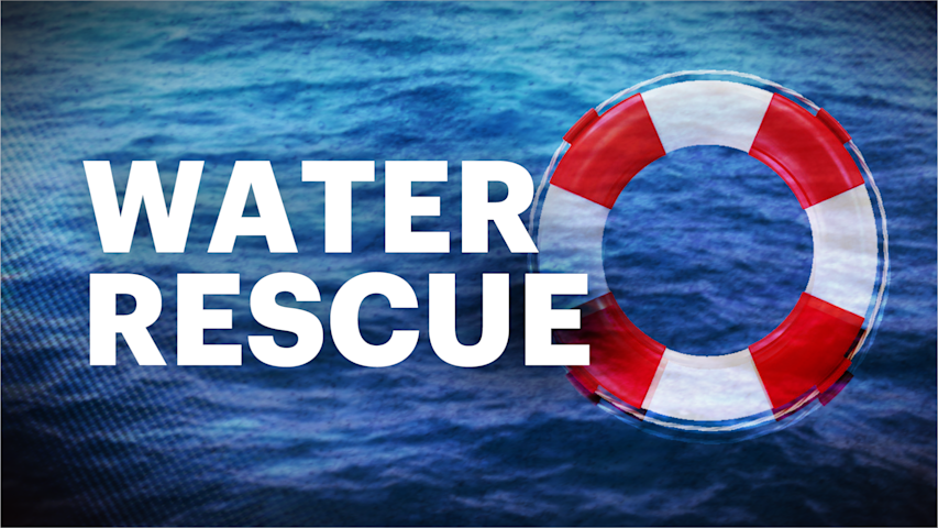 Video thumbnail for 2 men rescued after jet ski overturns in Seaford