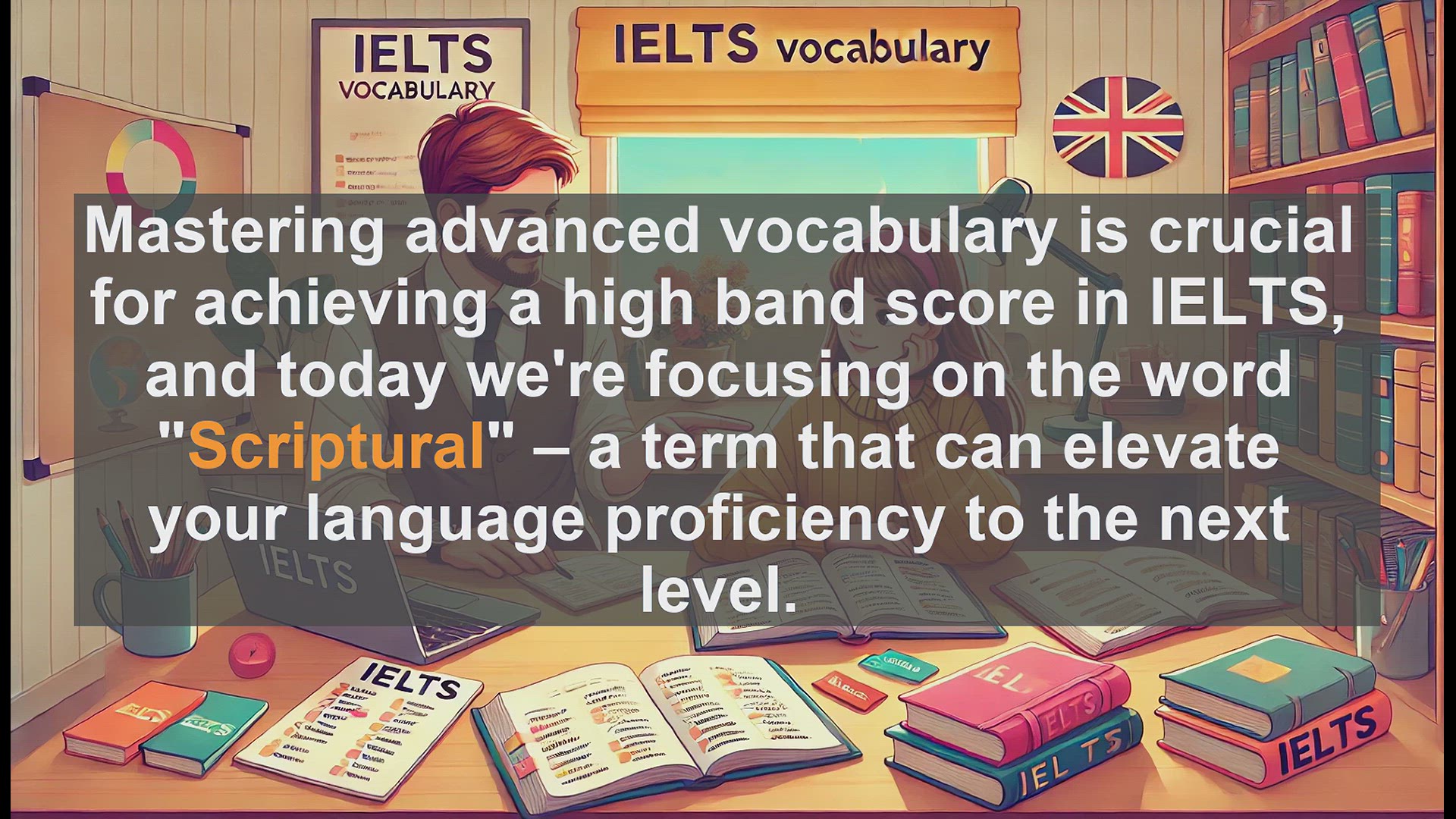 'Video thumbnail for 2000 Must Know IELTS 9.0 Vocabulary - IELTS Vocabulary: Understanding and Using 'Scriptural''