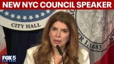 Video thumbnail for Julie Menin elected Speaker of NYC Council