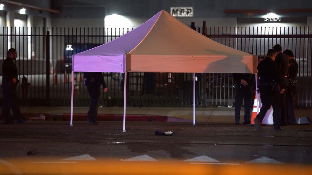 Video thumbnail for US, Los Angeles: Florence Fatal Hit-and-Run Involving Motorcycle.