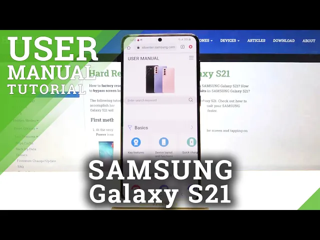 Video thumbnail for Samsung Galaxy S21 User Manual Quick Access - Open Build-in User Guide on Samsung Galaxy Guide
