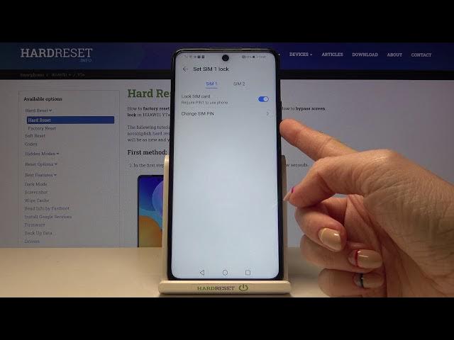 Video thumbnail for How to Change SIM PIN on Huawei Y7a - Set Up New SIM Card PIN
