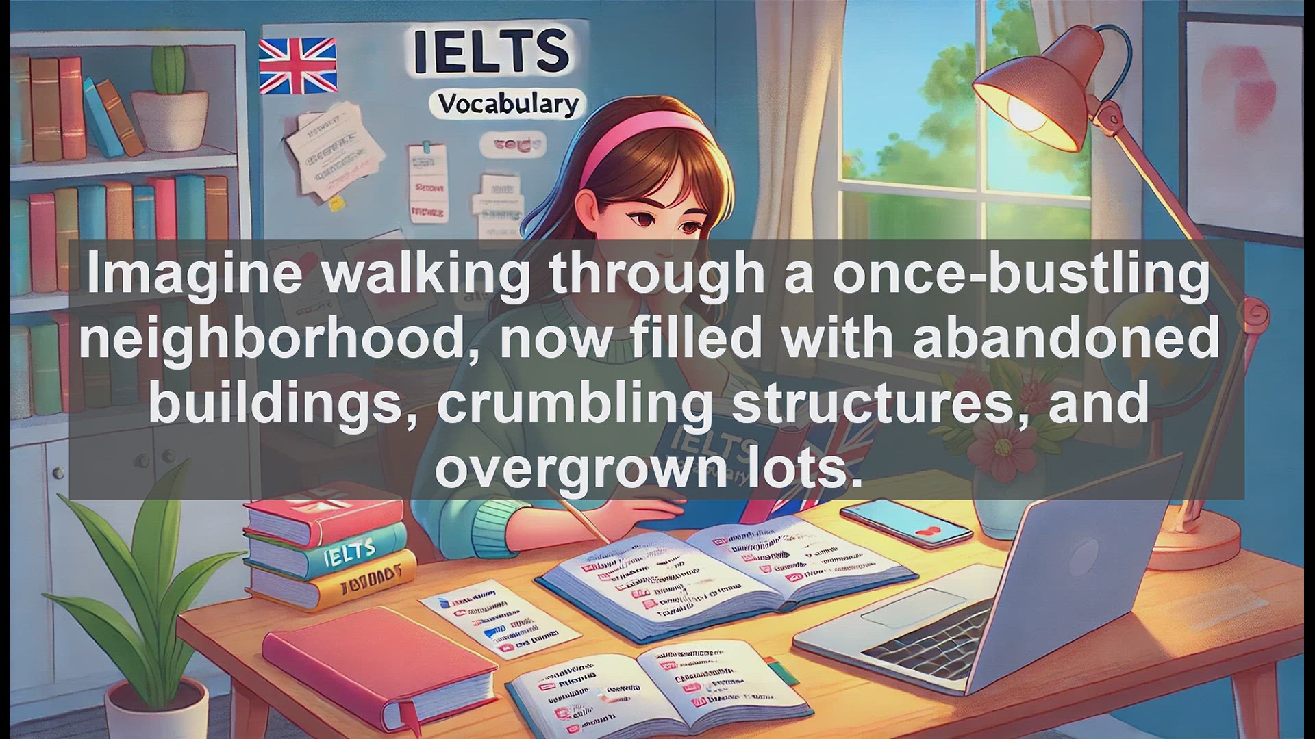 'Video thumbnail for 5000 Must Know IELTS 8.0 Vocabulary - Understanding 'Derelict': Boost Your IELTS Score'