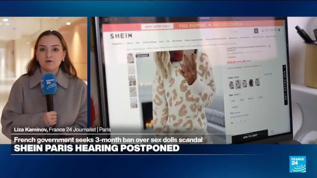 Video thumbnail for Hearing on request for Shein's suspension in France postponed to Dec. 5