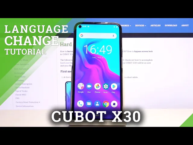 Video thumbnail for How to Change System Language on CUBOT X30 – Change Device Language