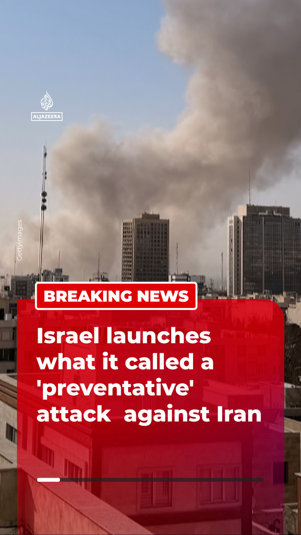 Video thumbnail for Israel launches what it calls a 'preventative' attack against Iran