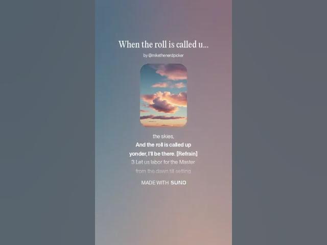 Video thumbnail for When the roll is called up yonder