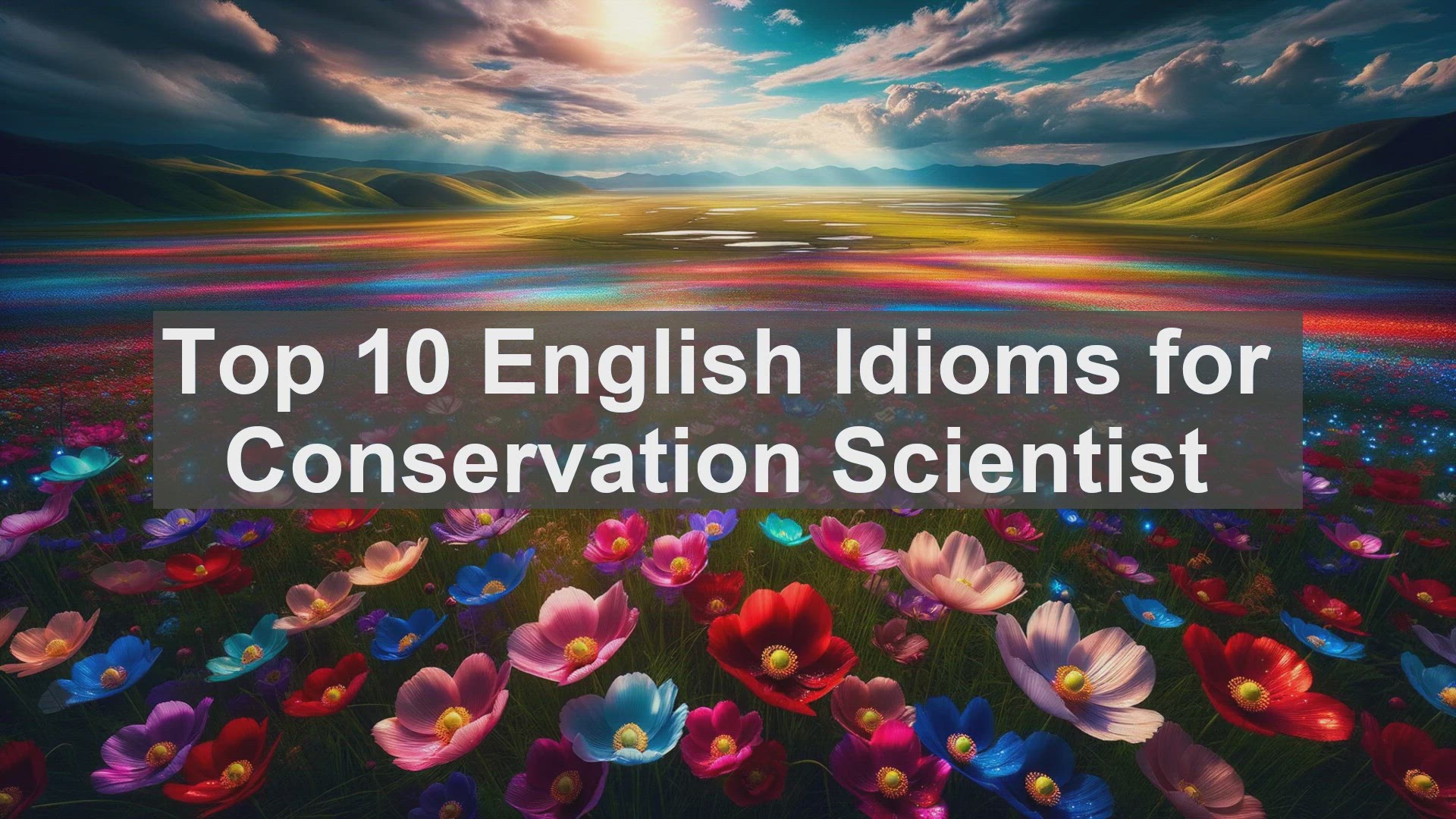 'Video thumbnail for Top 10 English Idioms for Conservation Scientist'