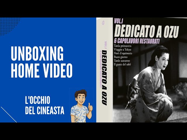 'Video thumbnail for Unboxing dell'edizione Blu-ray del cofanetto Dedicato a Ozu - Vol. 1- 6 capolavori restaurati - CG'