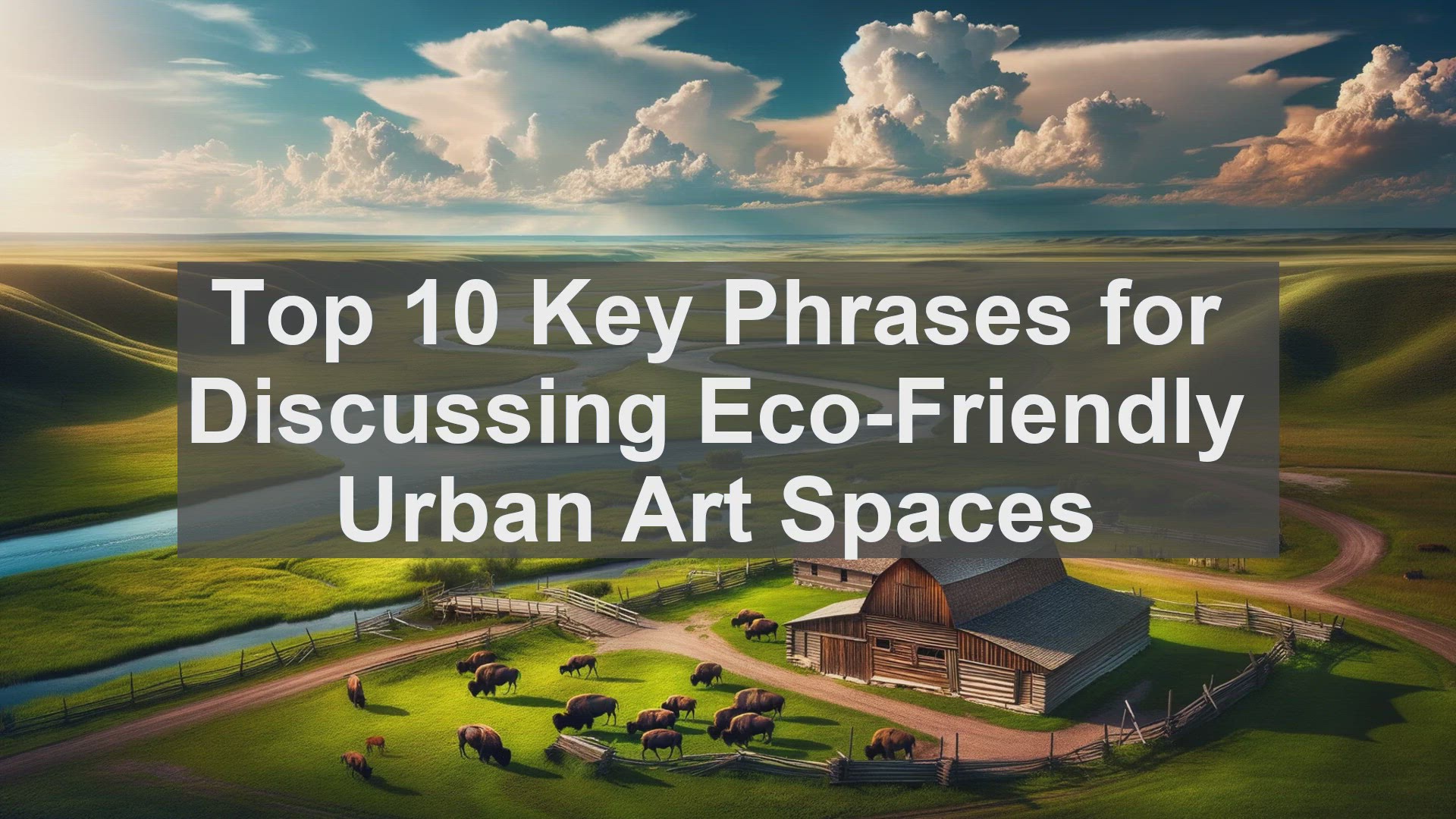 'Video thumbnail for Top 10 Key Phrases for Discussing EcoFriendly Urban Art Spaces'