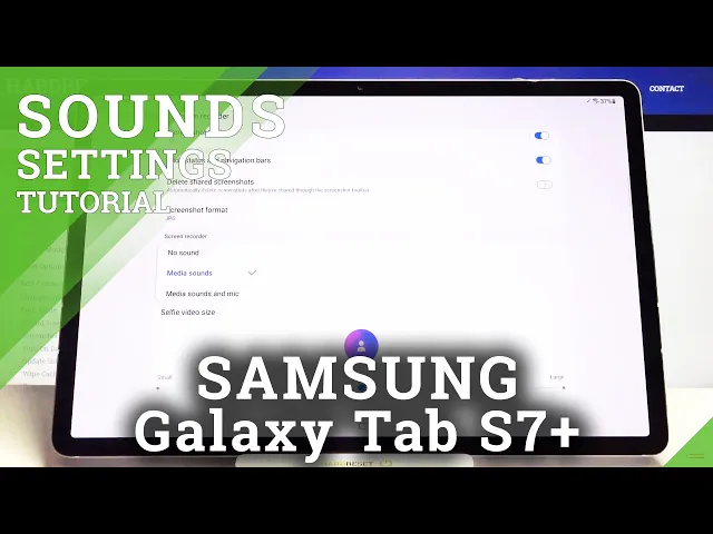 Video thumbnail for How to Change Sound Settings in Screen Recorder in SAMSUNG Galaxy Tab S7+ - Screen Recorder