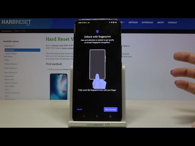 Video thumbnail for How to Add Fingerprint on VIVO Y70 - Set Up Fingerprint Unlocking / Add Screen Lock