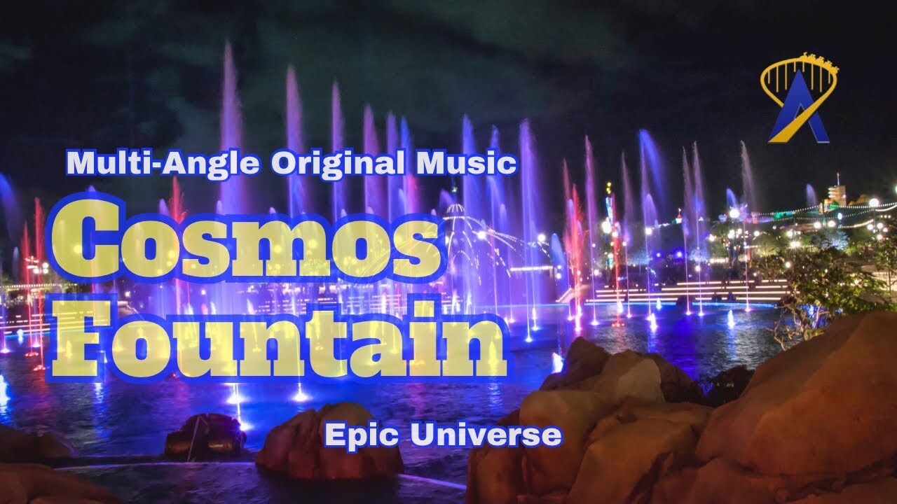 Video thumbnail for Multi-Angle Fountain Show at Epic Universe featuring Original Music