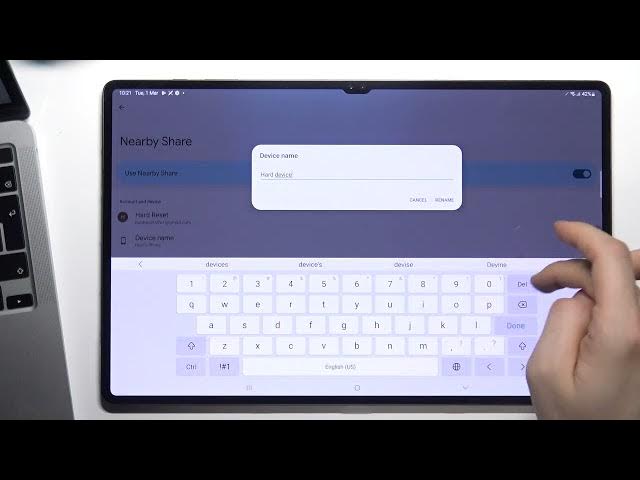 Video thumbnail for Samsung Galaxy Tab S8 Ultra - How To Setup Nearby Share