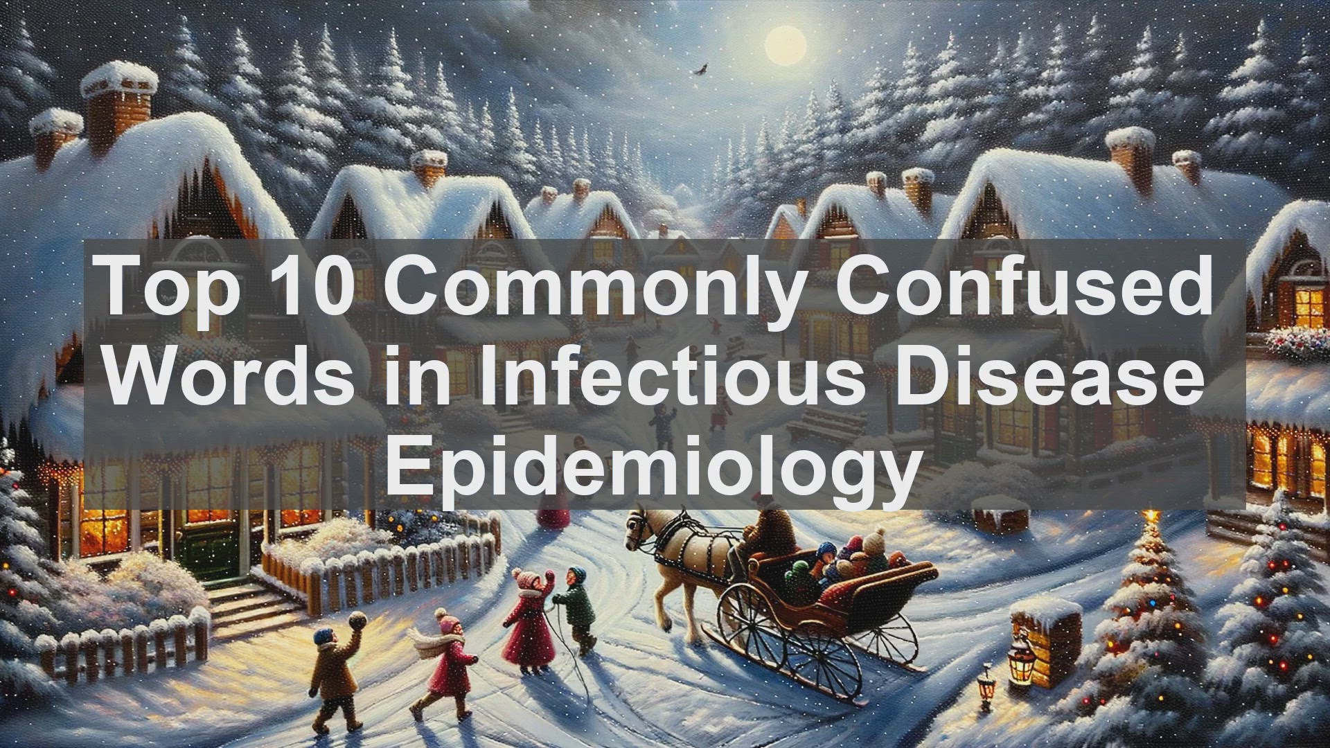 'Video thumbnail for Top 10 Commonly Confused Words in Infectious Disease Epidemiology'