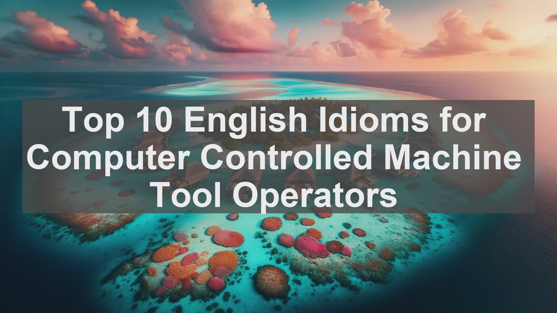 'Video thumbnail for Top 10 English Idioms for Computer Controlled Machine Tool Operators'