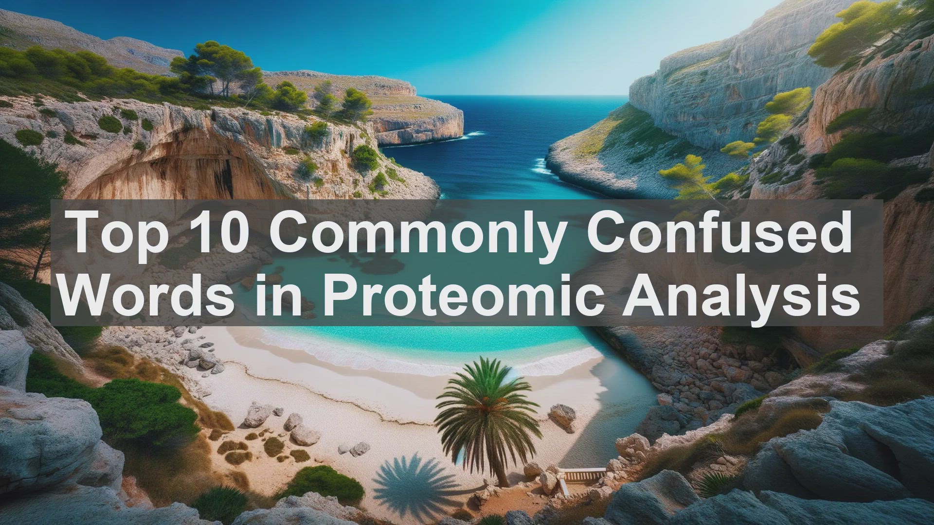 'Video thumbnail for Top 10 Commonly Confused Words in Proteomic Analysis'