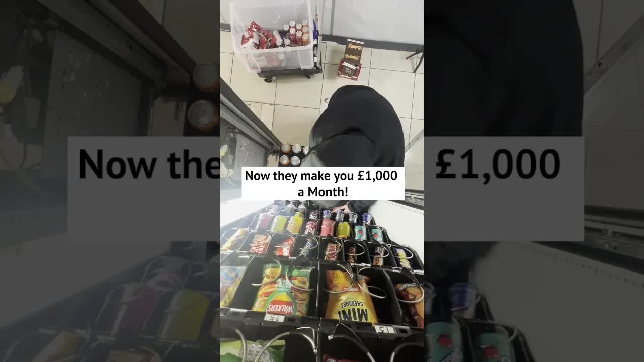 'Video thumbnail for money making meg: vending machine side hustle business'