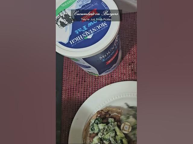 Video thumbnail for Cucumbers on Burgers