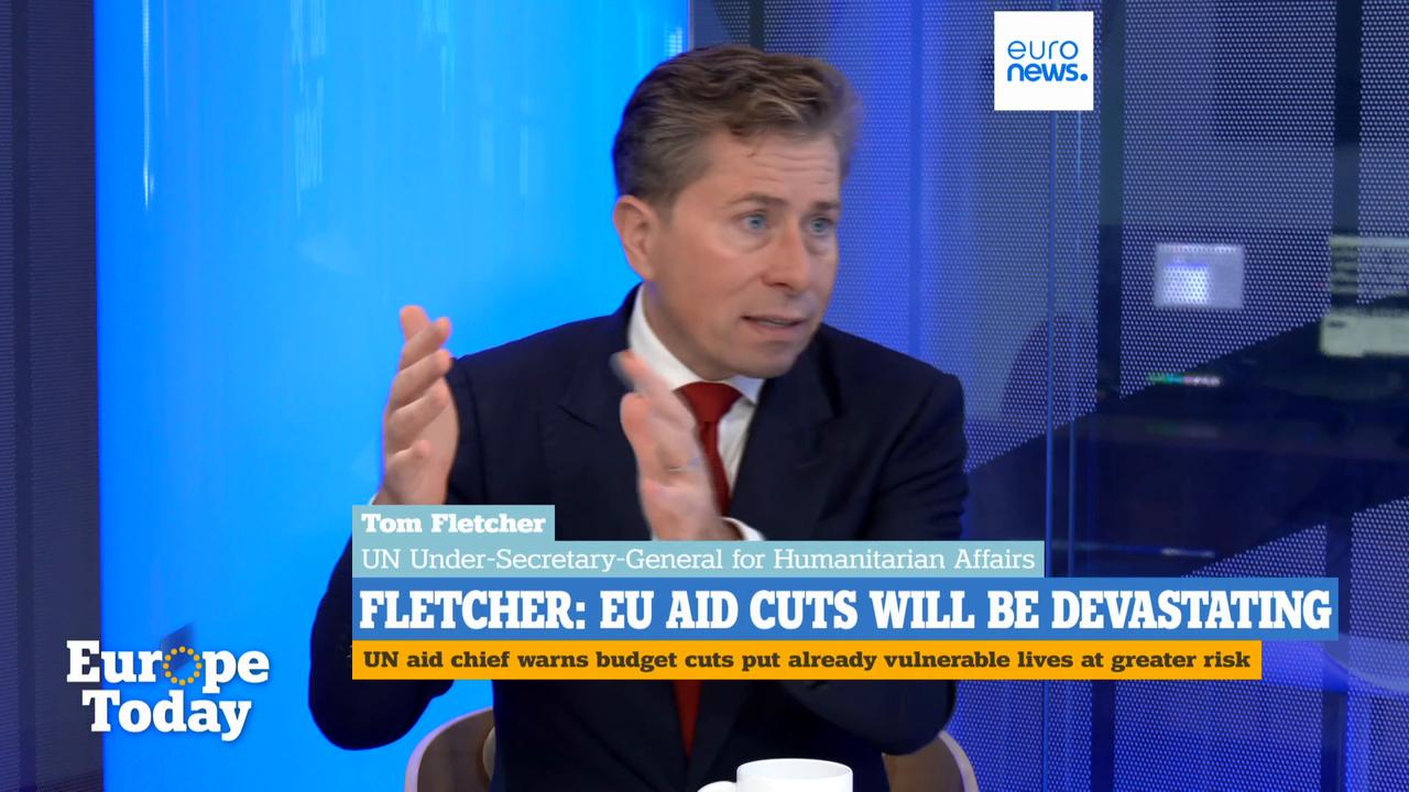 Video thumbnail for 'I hold children who will probably not survive because of the cuts I'm forced to make', says UN aid chief UN