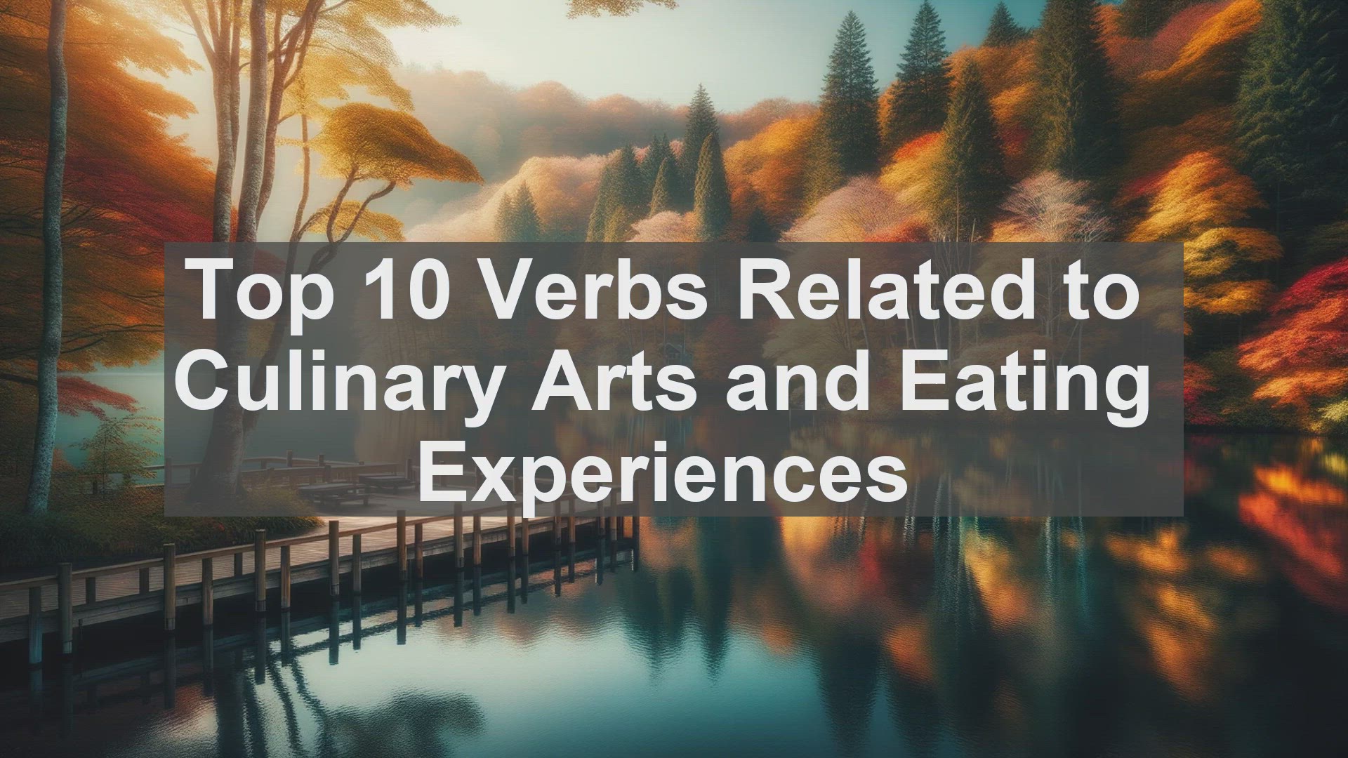 'Video thumbnail for Top 10 Verbs Related to Culinary Arts and Eating Experiences'
