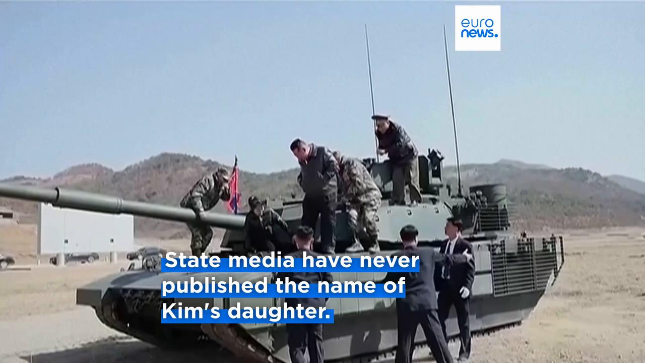 Video thumbnail for Teenage daughter of North Korean leader Kim Jong-un drives tank at military drill
