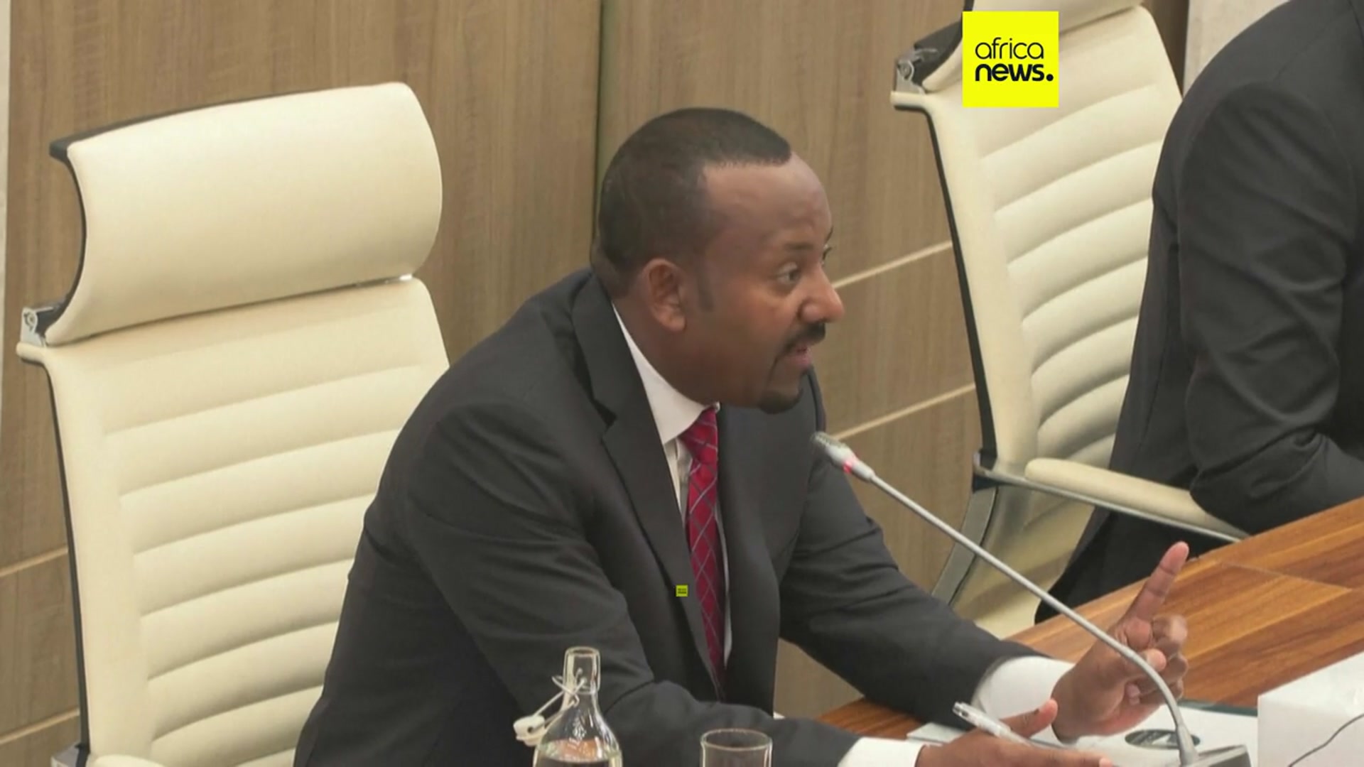 Video thumbnail for Abiy Ahmed insists Ethiopia will not go to war over sea access