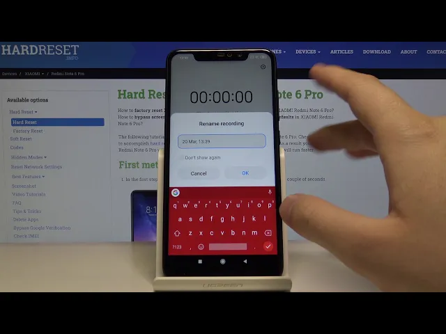 Video thumbnail for How to Record Sounds on XIAOMI Redmi Note 6 Pro – Use Sound Recorder