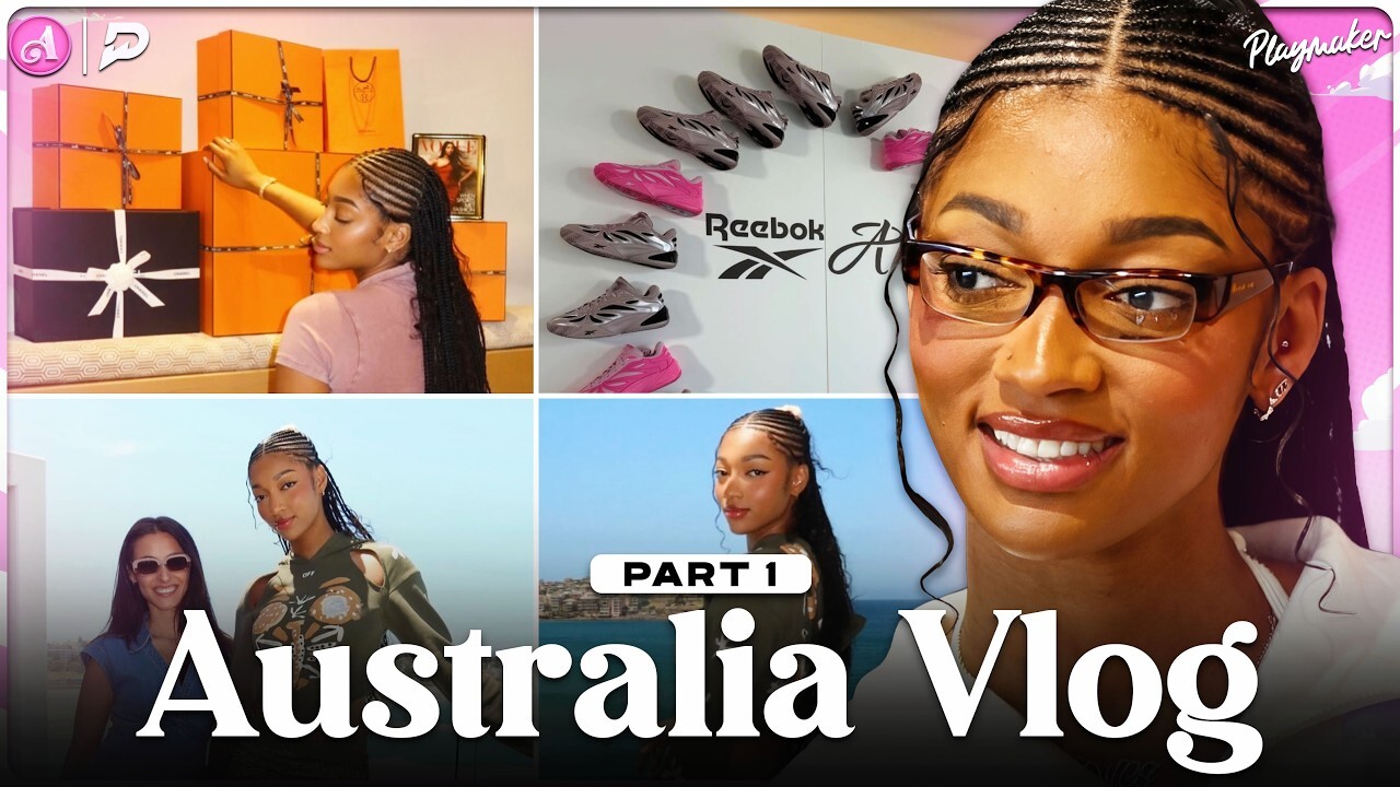 Video thumbnail for Angel Reese Lands In Australia, Takes Us Behind The Scenes To Exclusive Event + She Tries Kangaroo?!