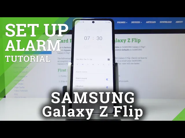 Video thumbnail for How to Add Alarm to Samsung Galaxy Z Flip – Set Up Reminder