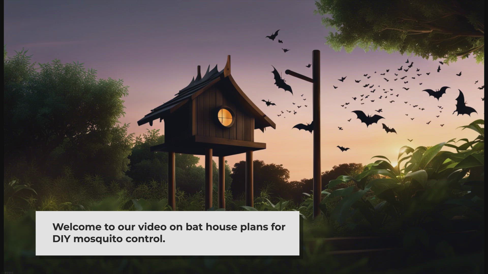 'Video thumbnail for 10 Bat House Plans for DIY Mosquito Control'