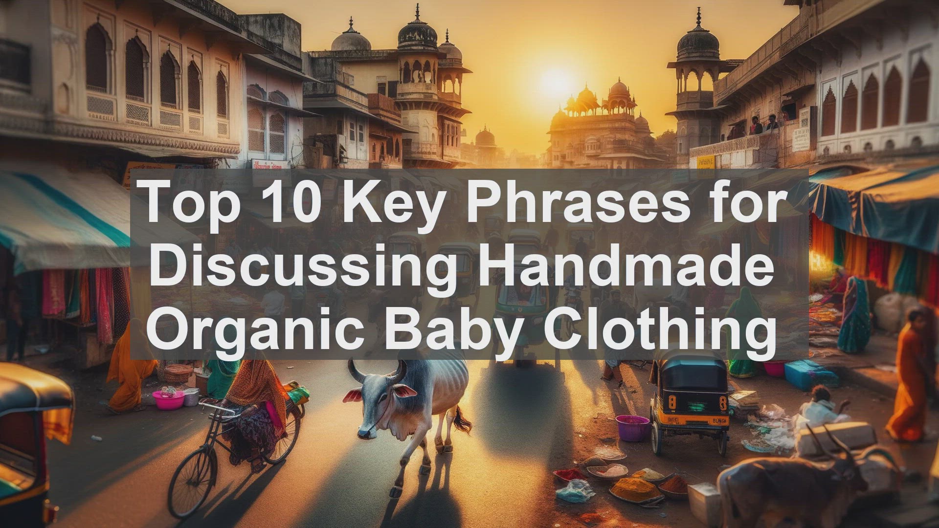 'Video thumbnail for Top 10 Key Phrases for Discussing Handmade Organic Baby Clothing'