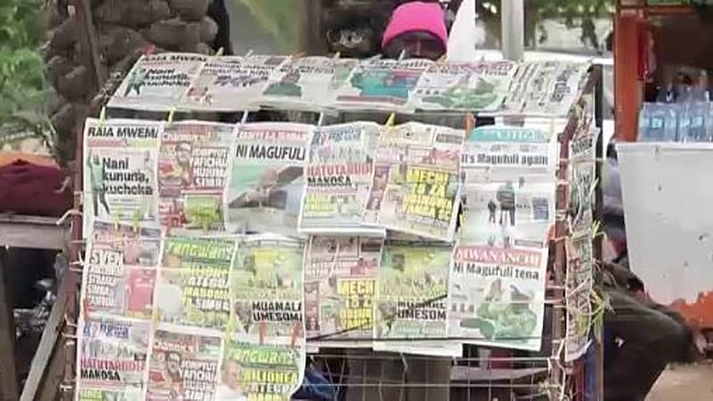 Video thumbnail for Tanzanian newspaper suspended for six months over report on government divisions