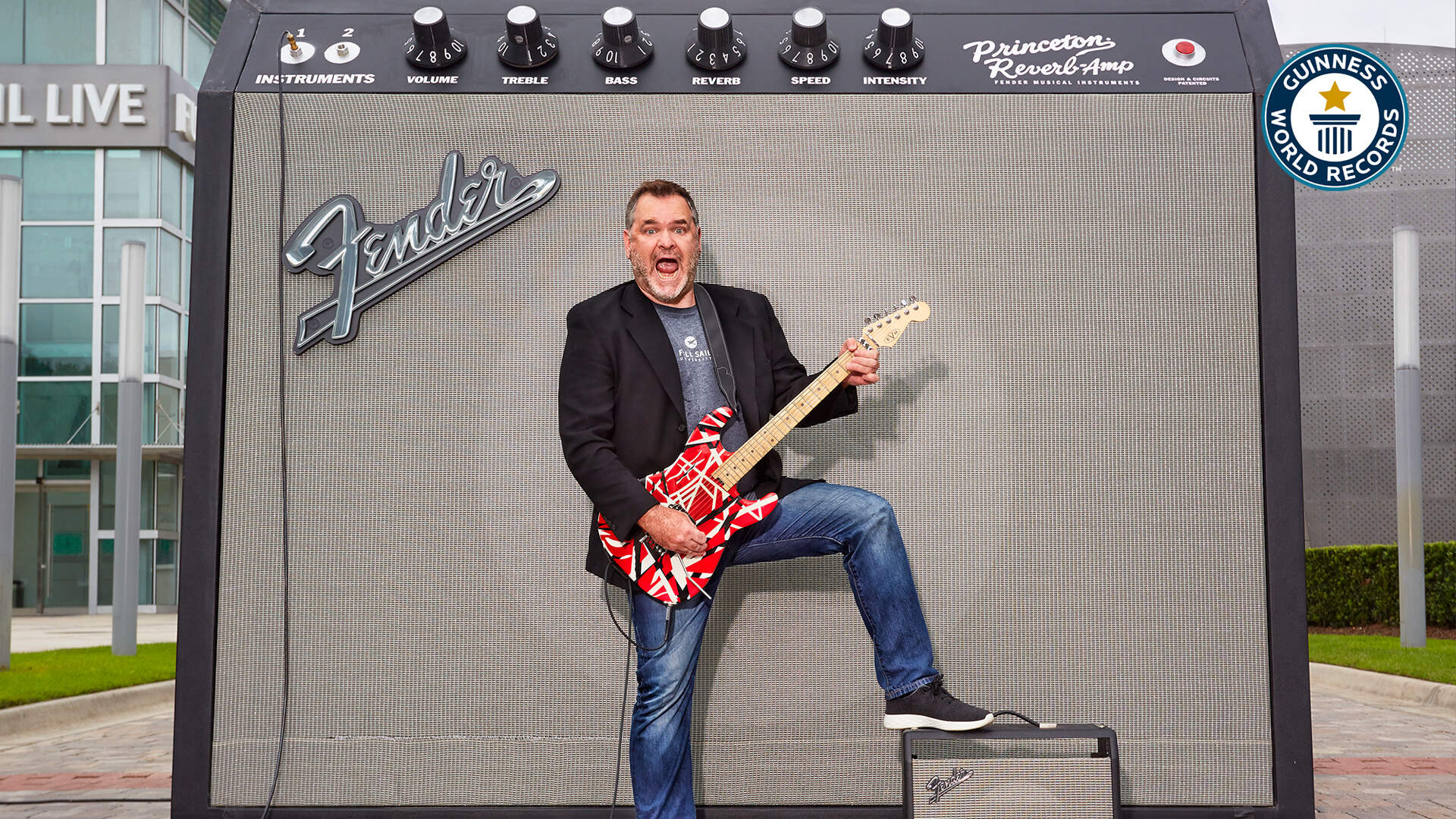 'Video thumbnail for Full sail university's record-breaking guitar amplifier project'