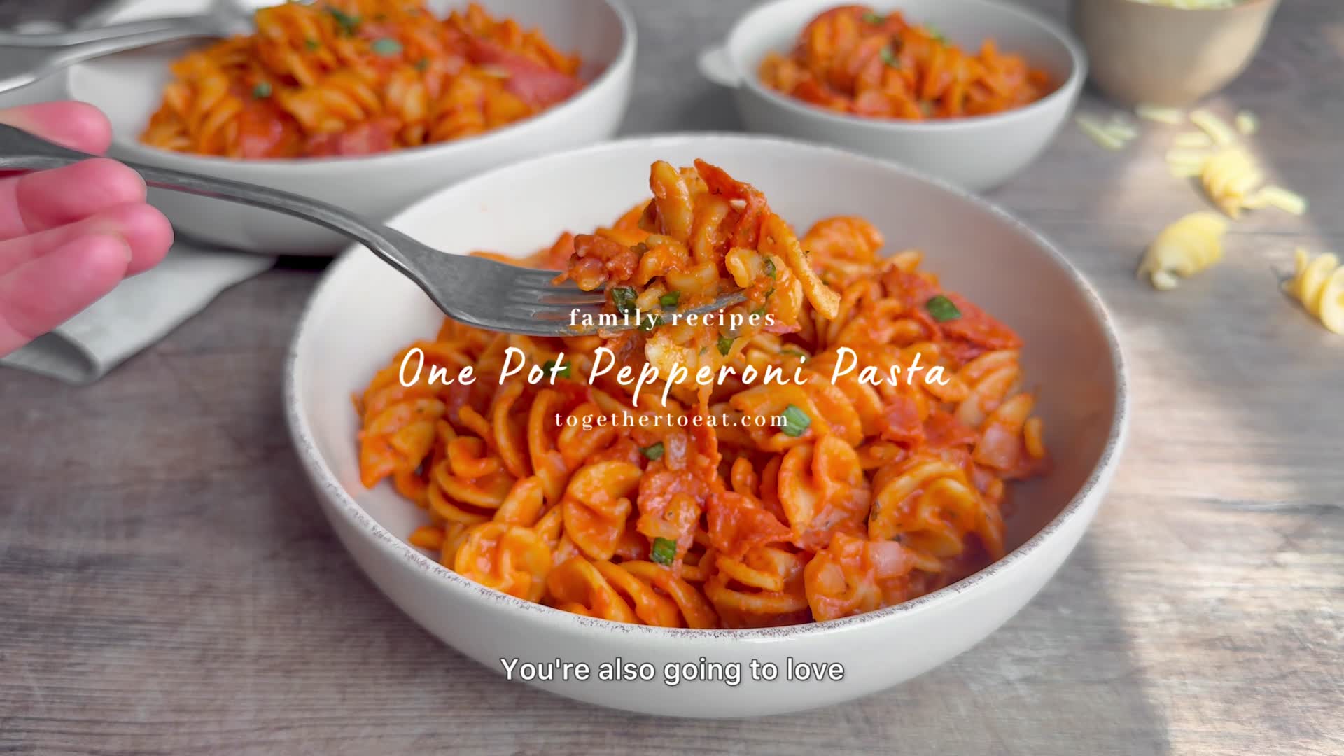 One Pan Pepperoni Pasta
