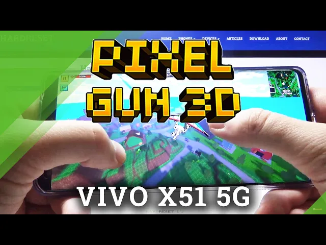 Video thumbnail for Pixel Gun 3D on VIVO X51 5G – Game test