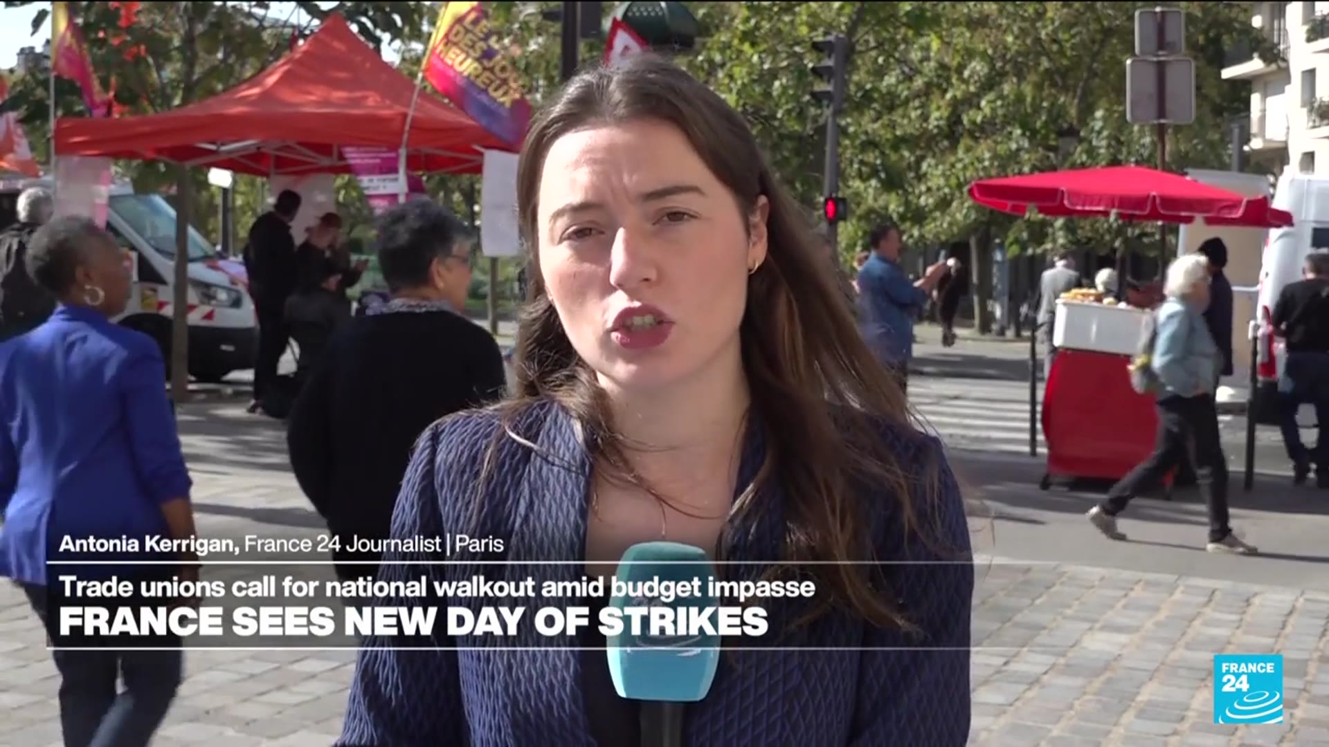 'Video thumbnail for France sees third day of strikes amid budget impasse'
