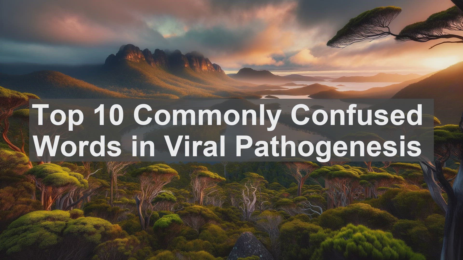'Video thumbnail for Top 10 Commonly Confused Words in Viral Pathogenesis'