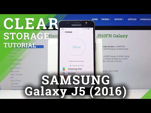 Video thumbnail for How to Clean Storage in SAMSUNG Galaxy J5 2016 – Speed Up Device