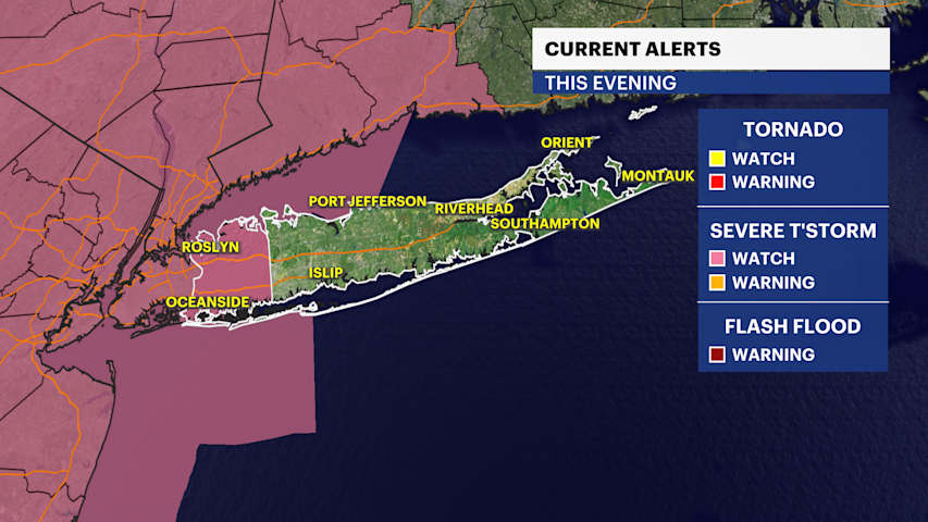 Video thumbnail for STORM WATCH: Severe thunderstorm watch issued for Nassau County this evening