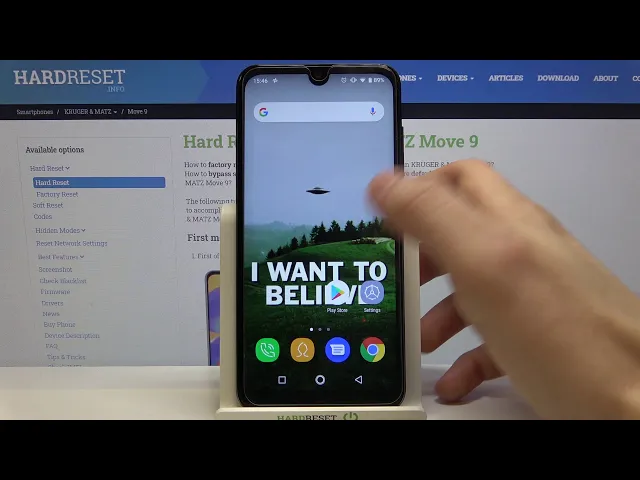 Video thumbnail for How to Change Language on KRUGER & MATZ Move 9 - Language List
