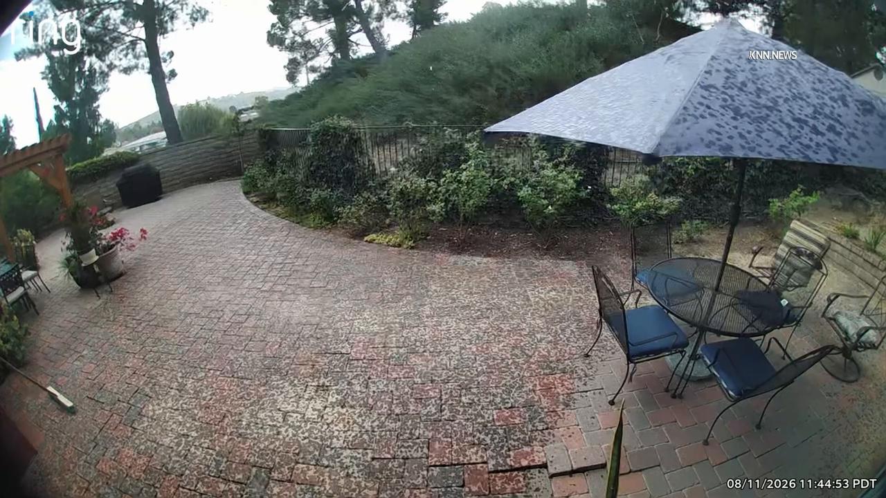 Video thumbnail for US, Los Angeles: Santa Clarita Surprise Heavy Rain Ring Footage Part 2.