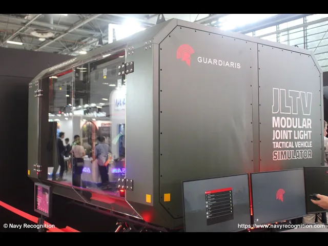 'Video thumbnail for Guardiaris Debuts Innovative JLTV Crew Trainer and Mobile Arms Simulator at Eurosatory 2024'