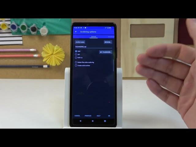 Video thumbnail for Sony Xperia 10 IV - How To Pack Files Into Rar & Zip Archives (Rar App)
