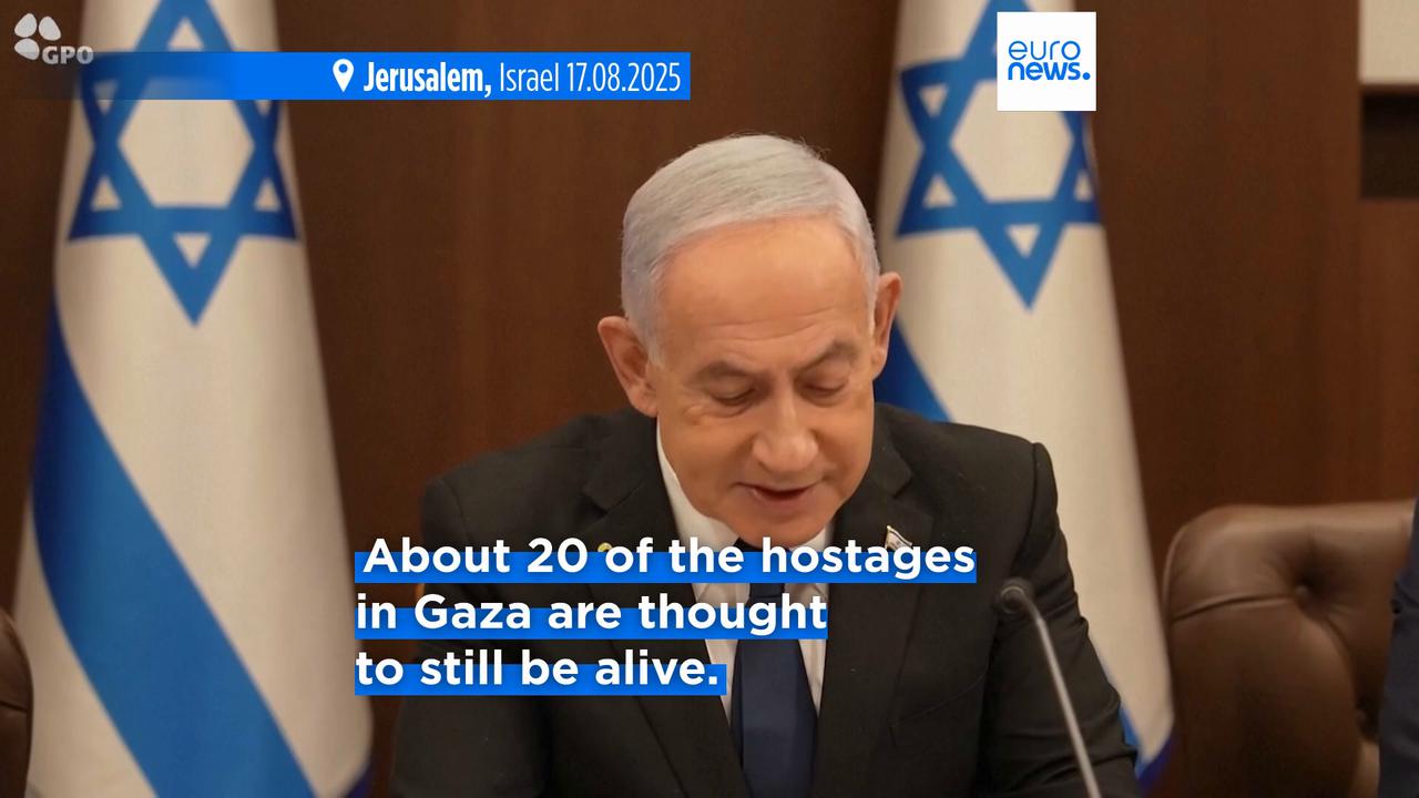 'Video thumbnail for 38 arrested as strikes and protests demanding ceasefire and hostage release deal sweep Israel'