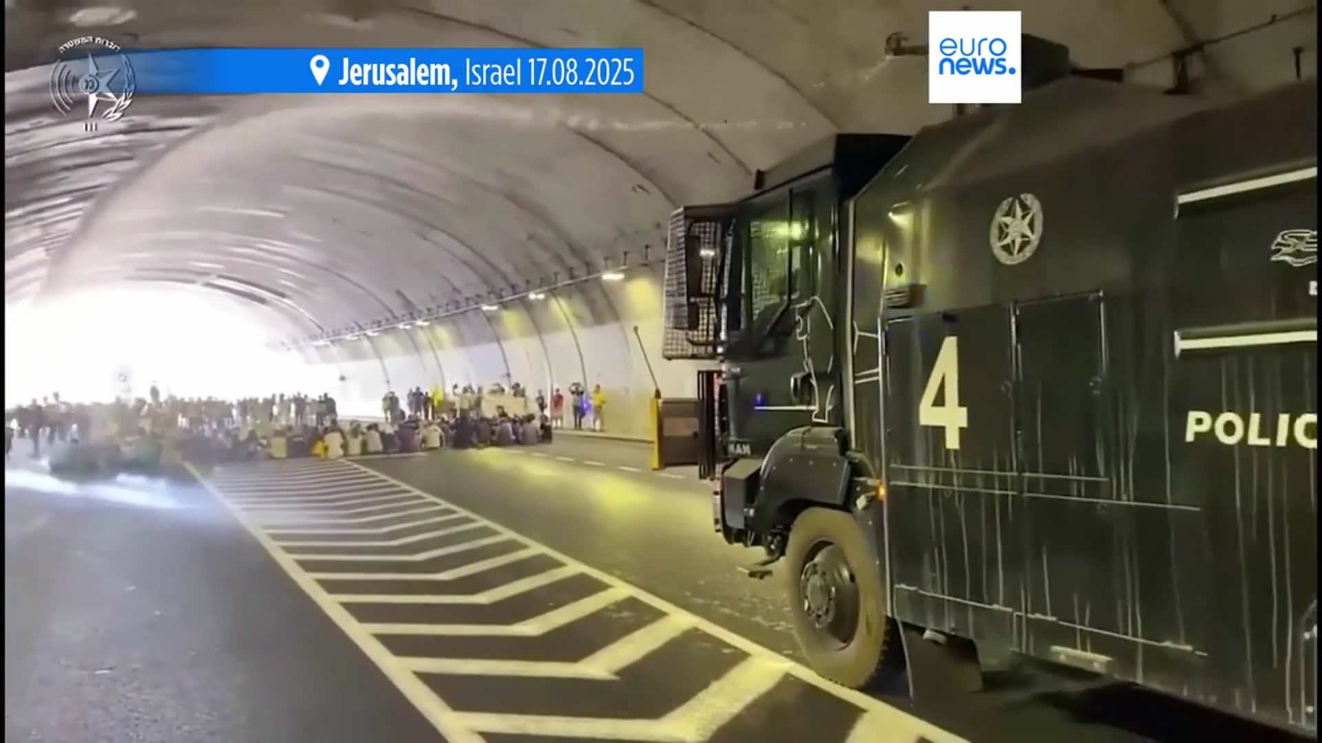 'Video thumbnail for 38 arrested as strikes and protests demanding ceasefire and hostage release deal sweep Israel'