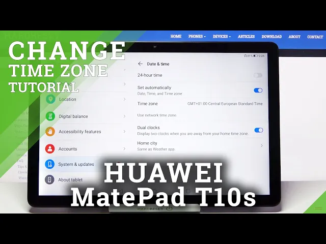 Video thumbnail for How to Change Date & Time in HUAWEI MatePad T10s – Time Settings
