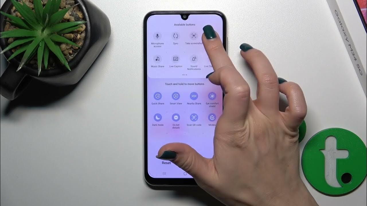 Video thumbnail for How to Edit Notification Panel Shortcuts on SAMSUNG Galaxy M34
